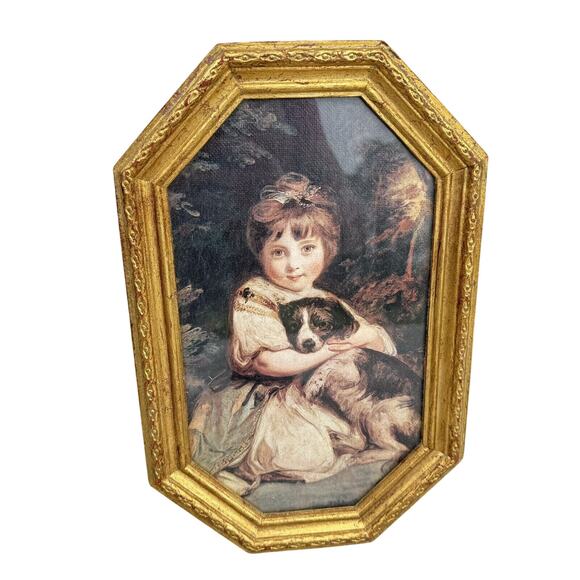 Other - Vintage Framed Print "Miss Jane Bowles" Artist Joshua Reynolds Italy 13.5" -LN